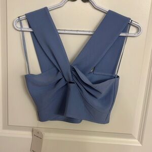 NWT Abercrombie and Fitch Blue Crop Top medium